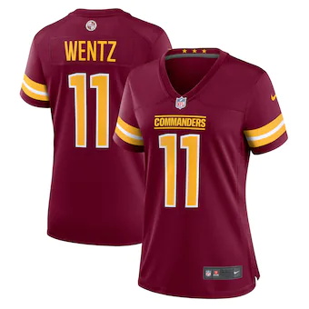 womens nike carson wentz burgundy washington commanders gam